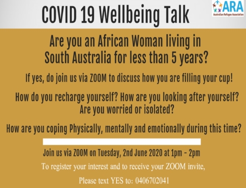 COVID 19 Wellbeing Talk for African Women